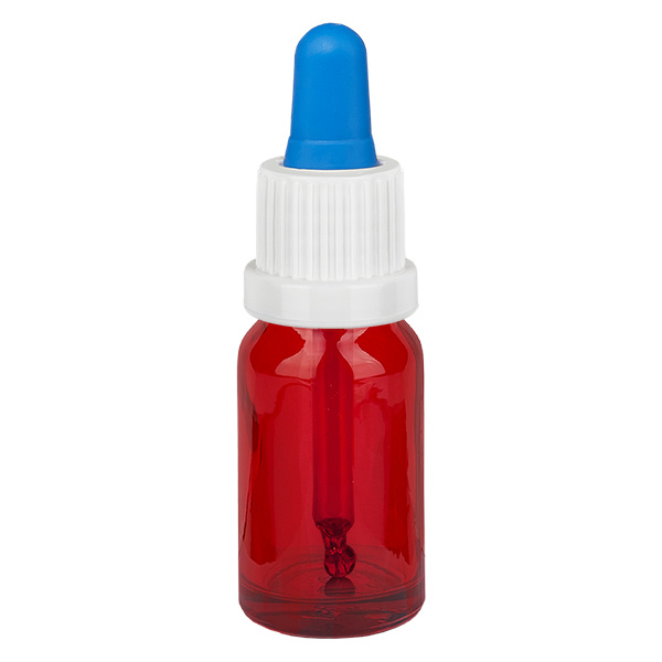 10ml pipetfles wit/blauw OV RedLine UT18/10 10ml pipetfles wit/blauw OV RedLine UT18/10