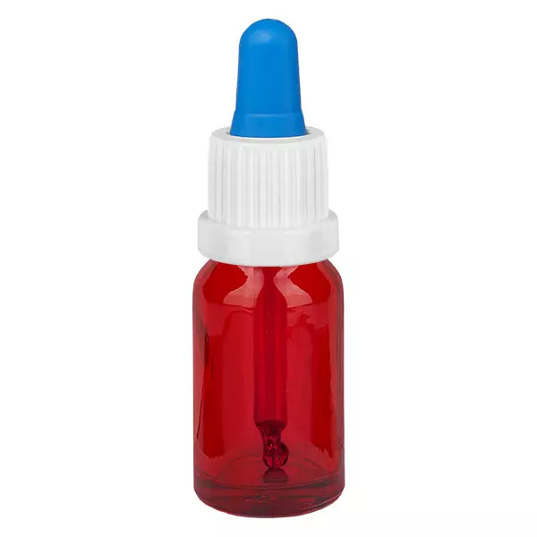 10ml pipetfles wit/blauw OV RedLine UT18/10 10ml pipetfles wit/blauw OV RedLine UT18/10