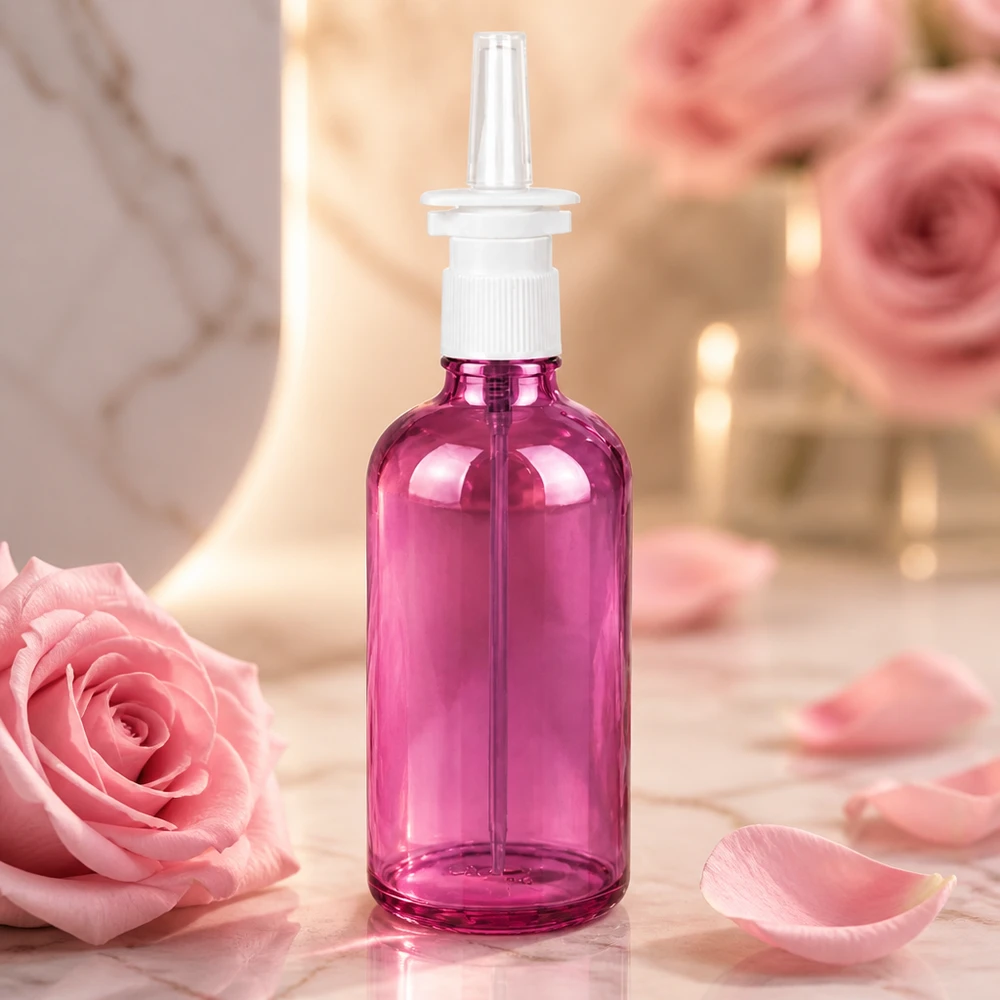 100ml neussprayfles wit/transparant standaard PurpleLine UT18/100 Hoogwaardige PurpleLine spuitfles 100 ml met druppeldop voor farmaceutisch gebruik