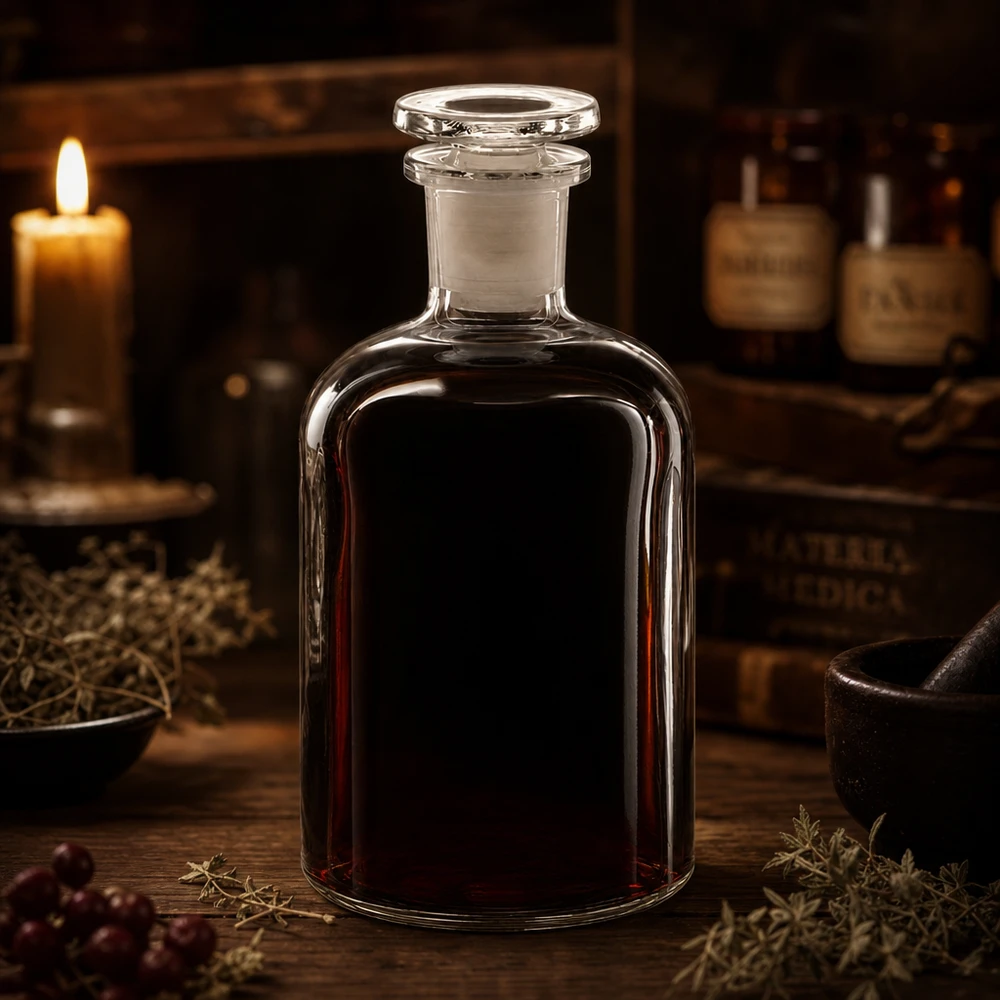 Decoratieve bewaarfles van 250 ml, transparant, met glazen stop, voor likeur, azijn en tincturen