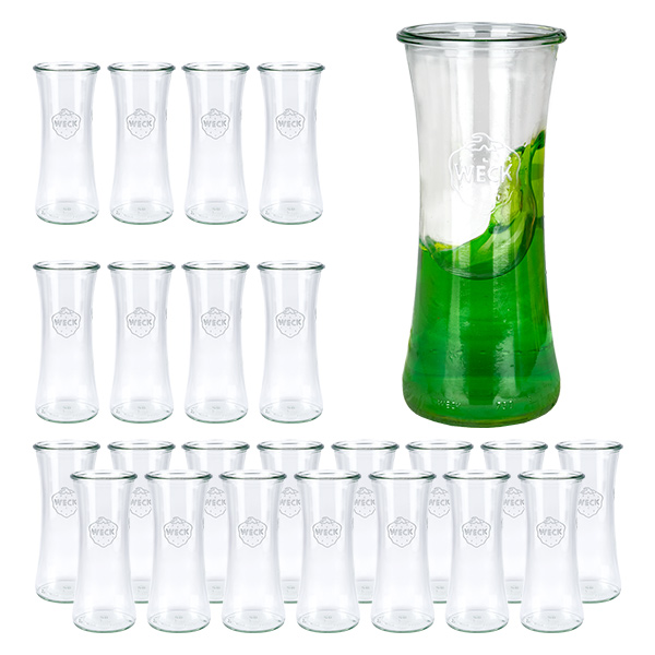 Set van 24 Weck potten 700 ml delicatessenpot rond Set van 24 Weck potten 700 ml delicatessenpot rond