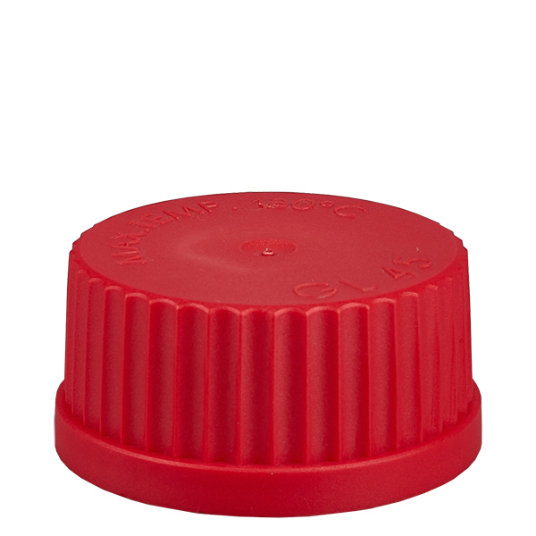 Schroefsluiting - dop GL 45 rood Schroefsluiting - dop GL 45 rood