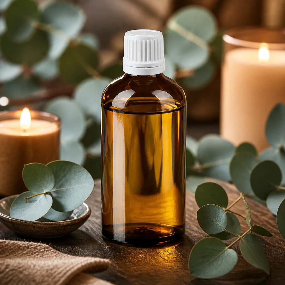 Lichtbeschermde bruine fles 100ml met schroefdop voor gevoelige stoffen