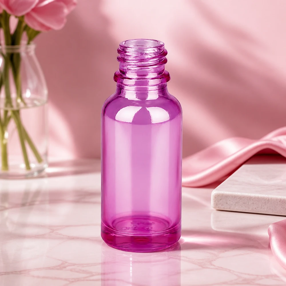 20ml PurpleLine apothekersfles UT18/20 met praktisch formaat in elegant paars voor reissets