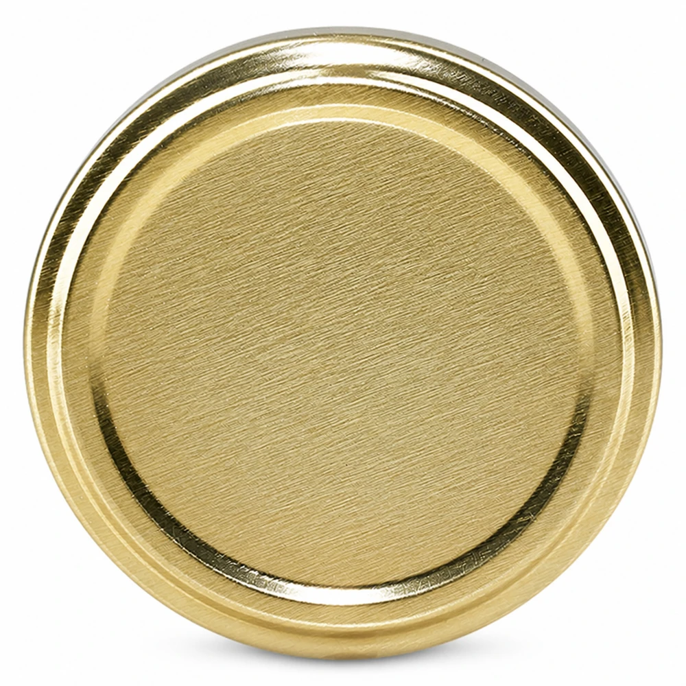 UNiTWIST TO58 goud, BioSeal, BPA-NI, unitemp UNiTWIST TO58 goudkleurige, glanzende schroefdeksel BPA-NI BioSeal voor conservenpotten