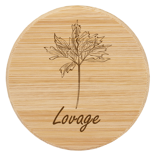 Houten deksel "Lovage" voor WECK RR60