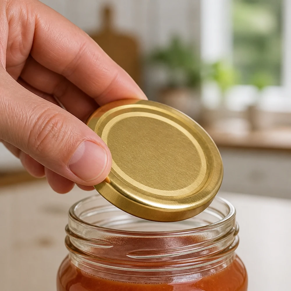 Inmaakpotdeksel 58 mm goud BasicSeal TO58deep UNiTWIST Keuken Toepassing