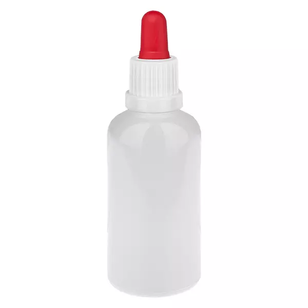 50 ml pipetflesje wit/rood originele sluiting WhiteLine UT18/50 50 ml pipetflesje wit/rood originele sluiting WhiteLine UT18/50