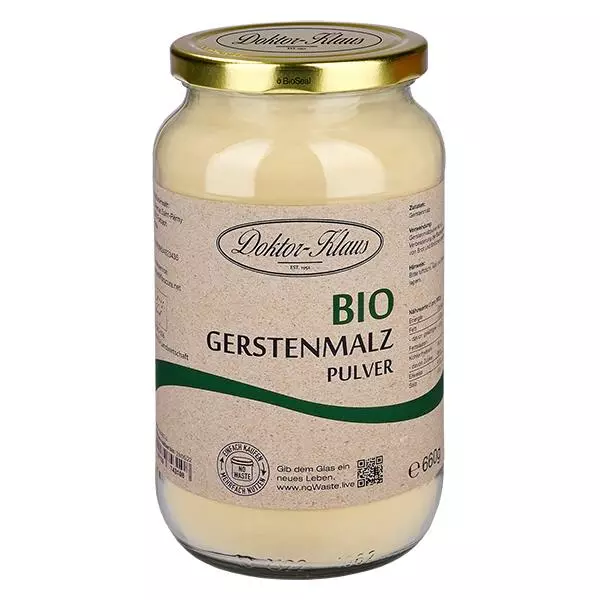 450 g biologisch gerstemoutpoeder Doktor-Klaus noWaste 450 g biologisch gerstemoutpoeder Doktor-Klaus noWaste
