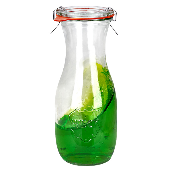 Set van 24 Weck potten 530 ml sapfles met 24 glazen deksels
