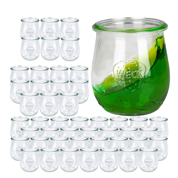 Set van 48 Weck potten 220 ml tulp potten