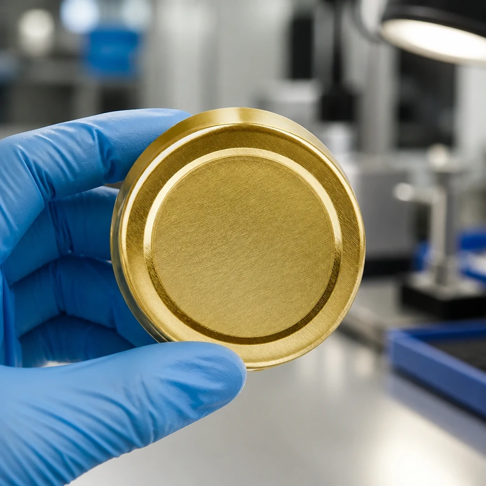 Gouden conservendeksel TO58deep 58 mm met afdichtrand UNiTWIST BasicSeal