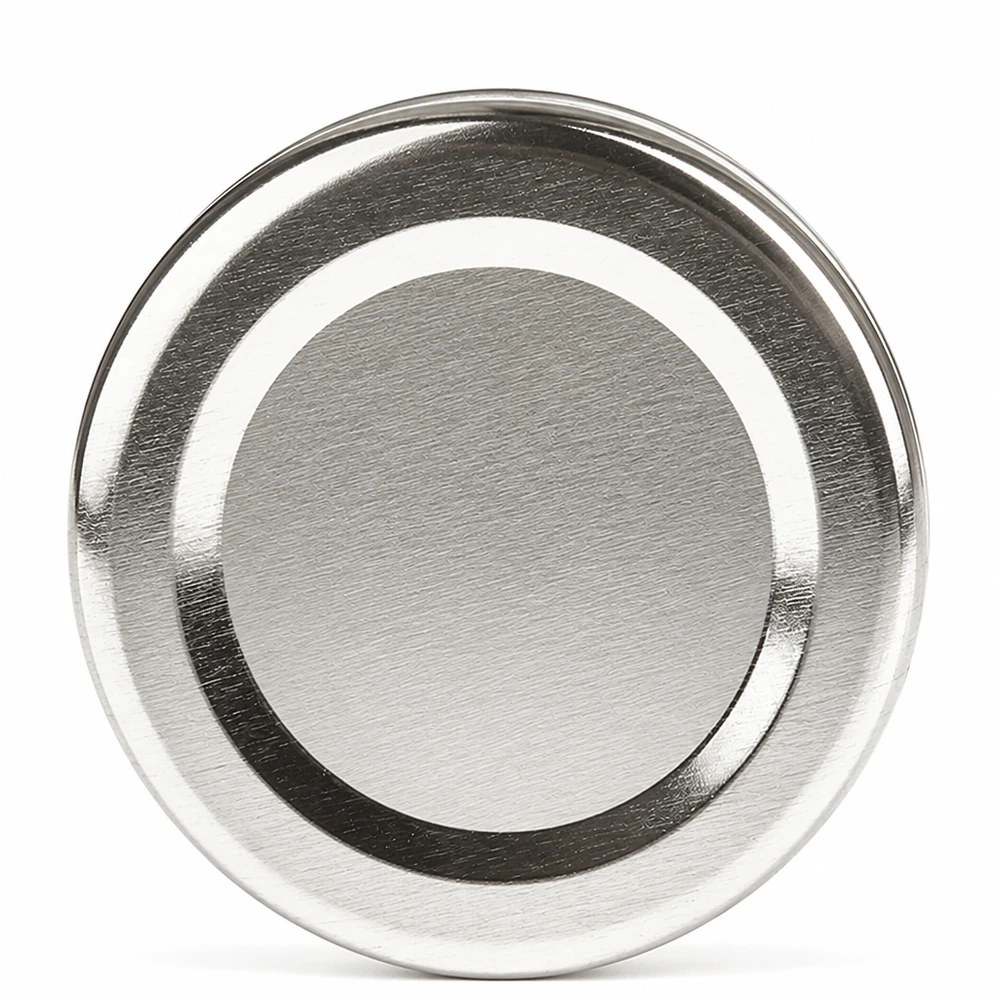 Ronde zilveren schroefdop 48 mm TO48 BasicSeal voor jampotten UNiTWIST