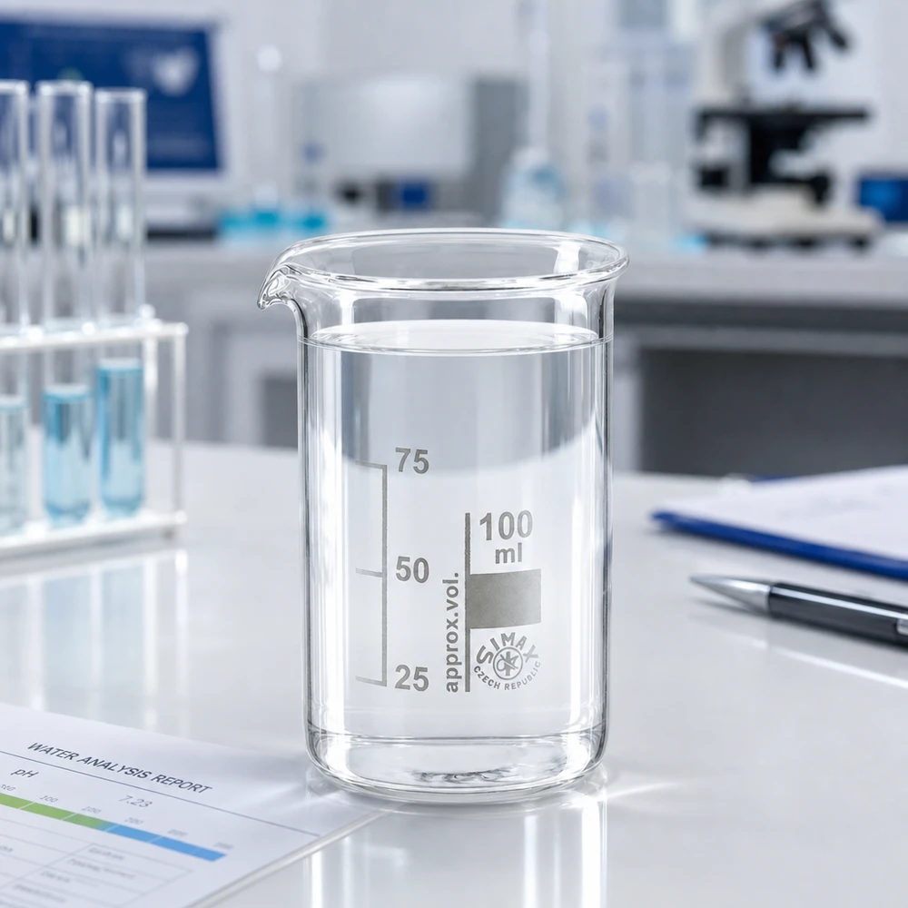 Borosilicaatglas bekerglas 100 ml, hoge cilindrische vorm met nauwkeurige schaalverdeling voor exacte volumemeting