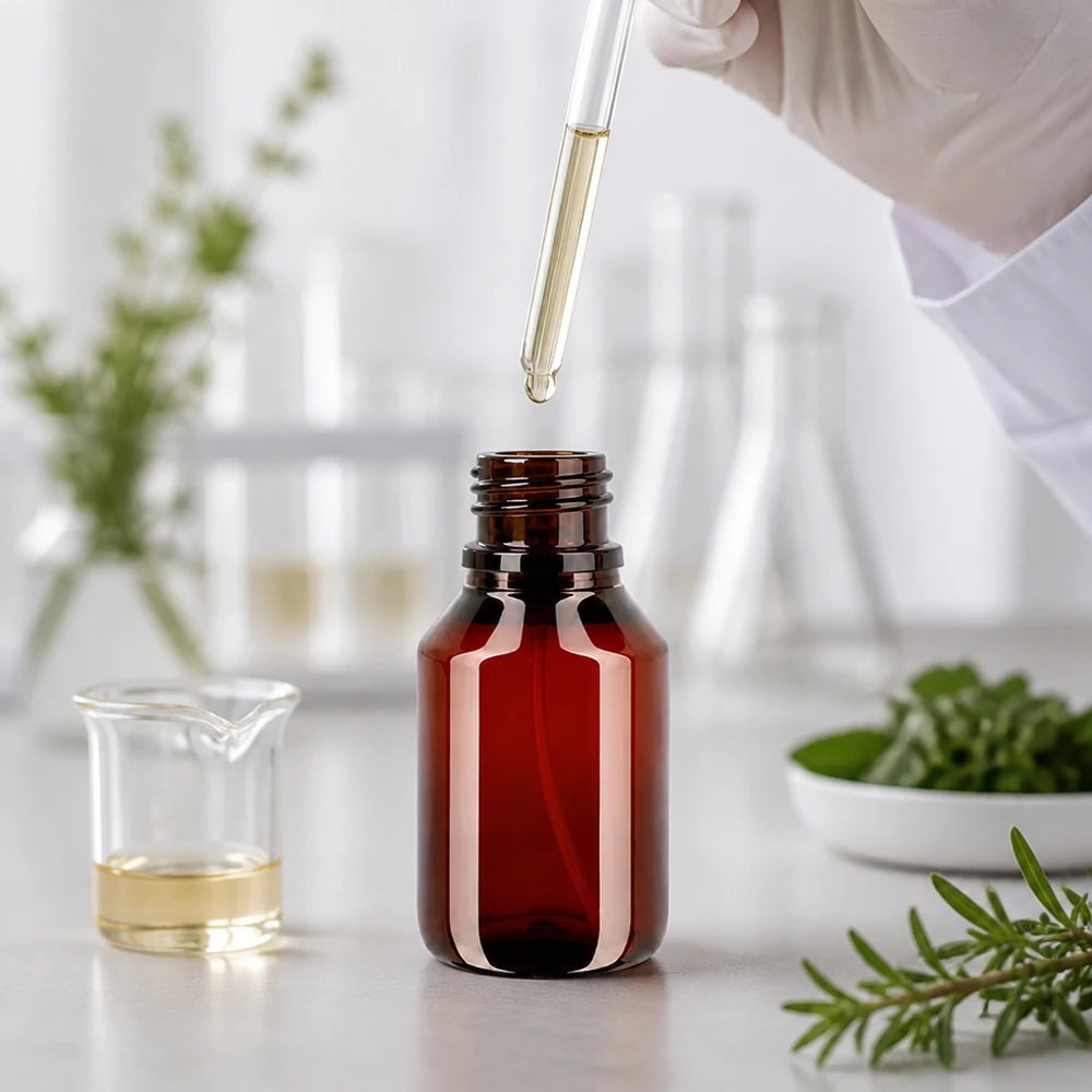 50ml PET Flasche mit schwarzem Sprühaufsatz ideal für Aromatherapie und Kosmetik