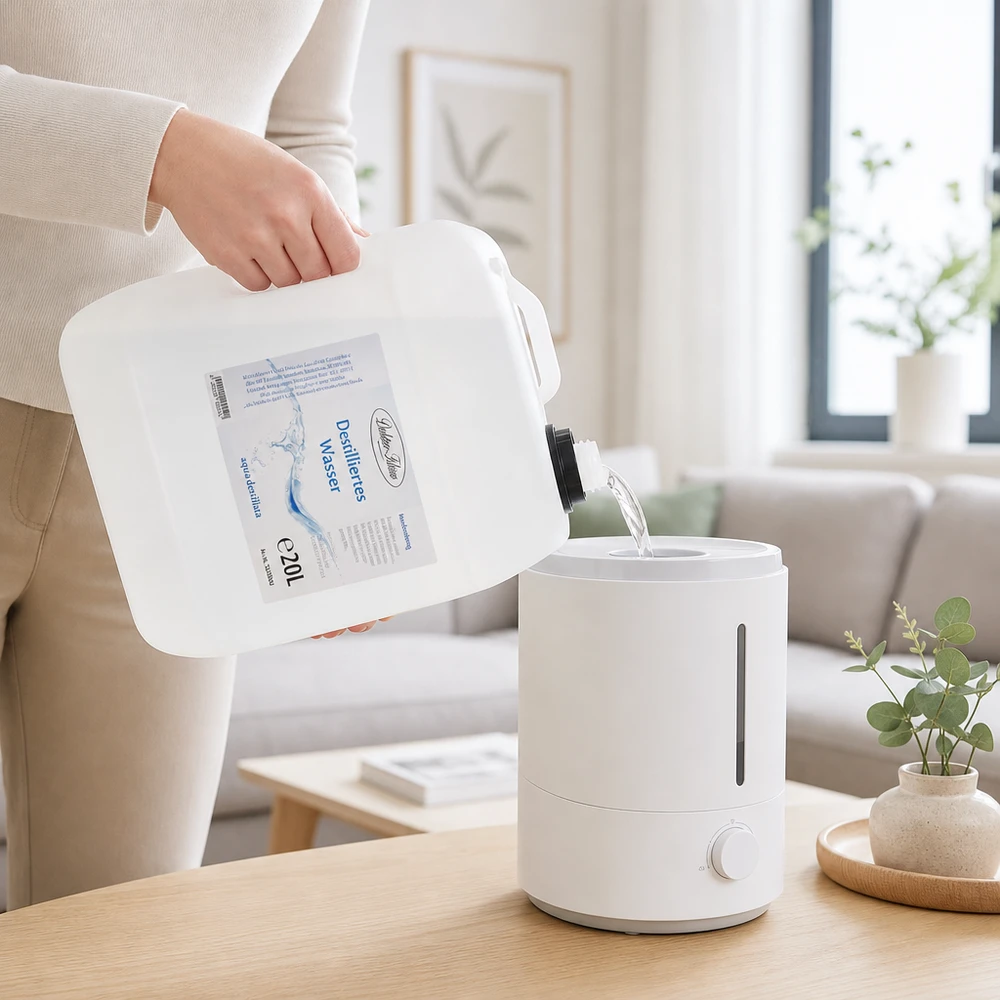 20 liter gedestilleerd water - Aqua dest in blanke premium jerrycan van Doktor Klaus