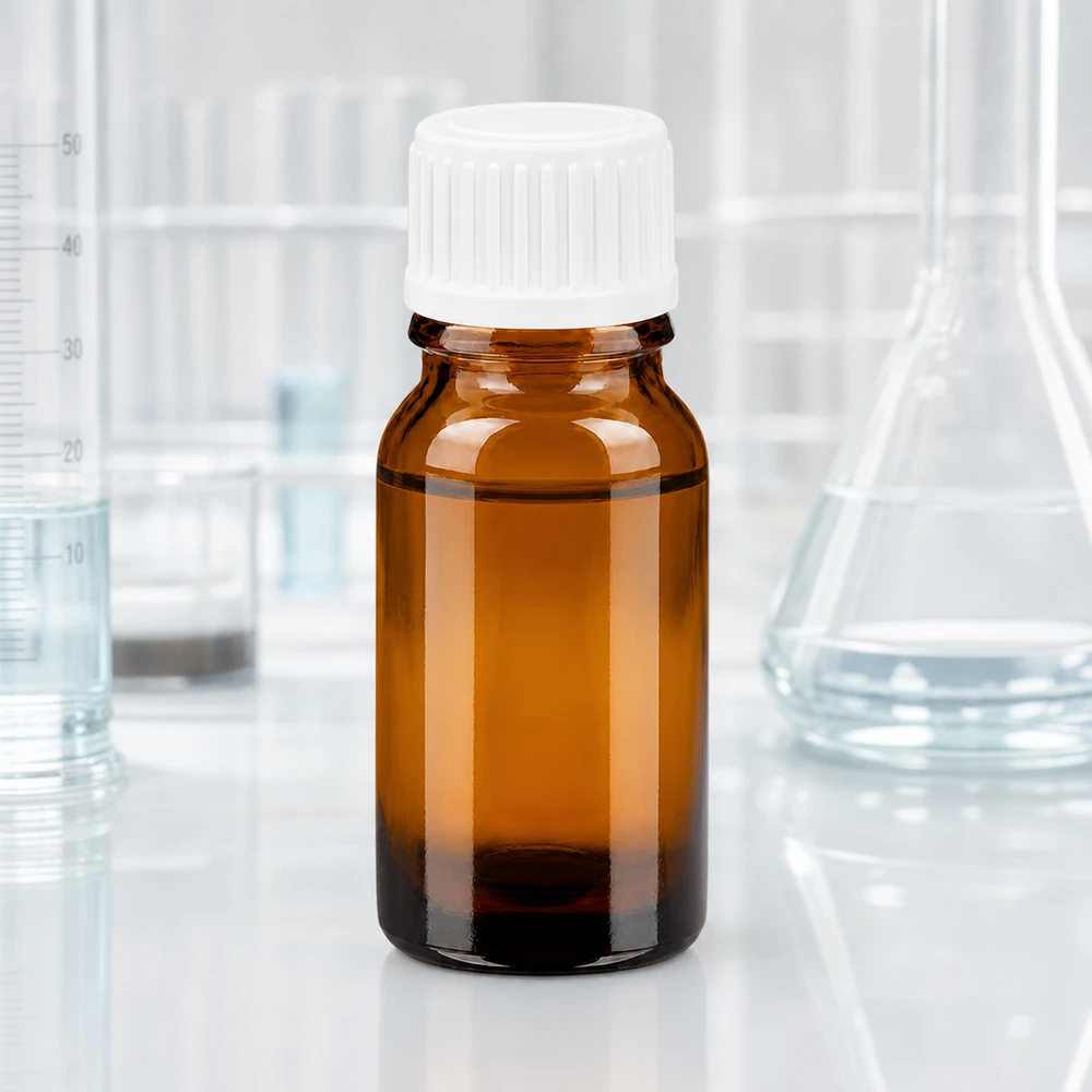 Lichtbeschermd 10ml druppelflesje van amberkleurig glas, ideaal voor lichtgevoelige stoffen