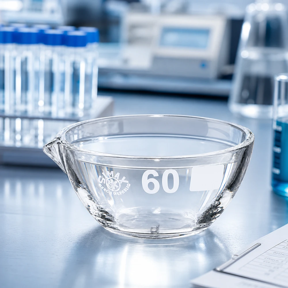 Handige 60mm verdampingsschaal 45ml gemaakt van borosilicaat met schenktuit voor verdampingsproces
