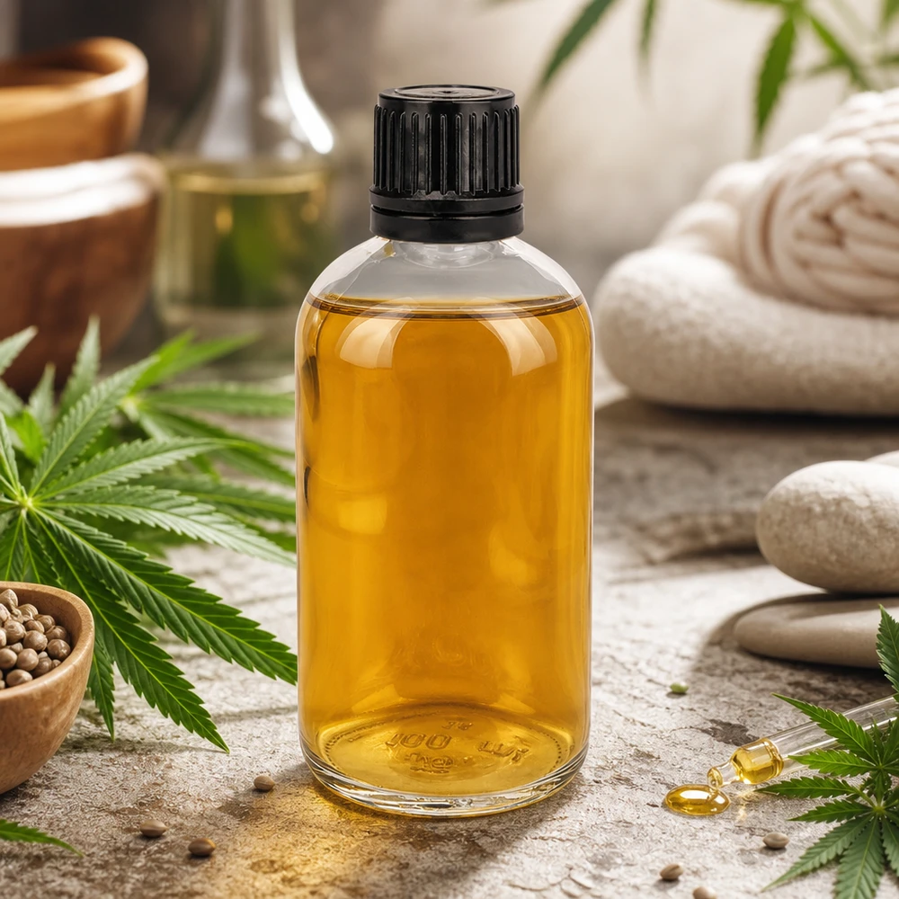100ml (Globul)Flas. 8mm GR s. STD ClearL. UT18/100 Doorzichtige fles van 100 ml van borosilicaatglas met een smalle hals van 8 mm voor homeopathische korrels en CBD-olie
