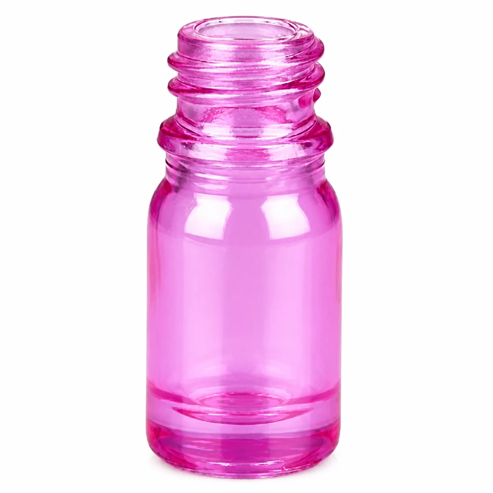 5ml neussprayfles wit/transparant standaard PurpleLine UT18/5 Lichtgewicht kunststof spuitfles 5ml in trendy paarse kleur met universele schroefdraad