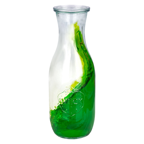 Set van 12 Weck potten 1062ml sapfles met 12 glazen deksels Set van 12 Weck potten 1062ml sapfles met 12 glazen deksels