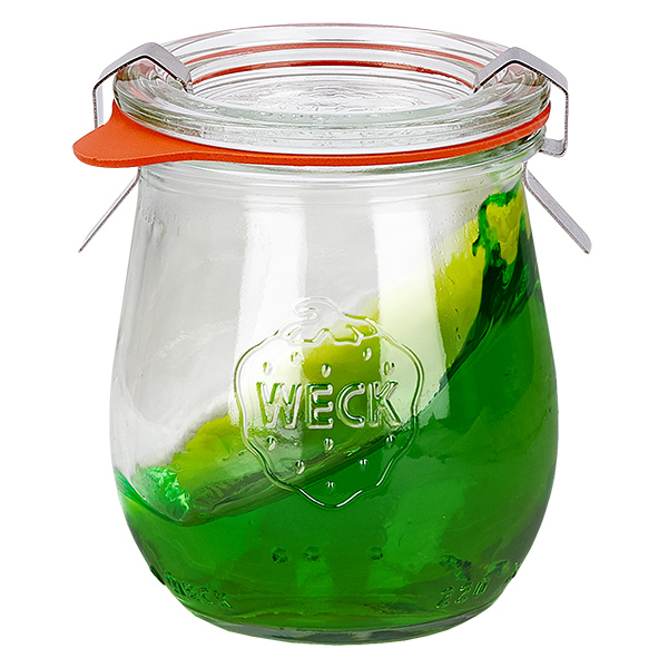 Set van 36 Weck-potten 220 ml tulpvormig met 36 glazen deksels, Set van 36 Weck-potten 220 ml tulpvormig met 36 glazen deksels,