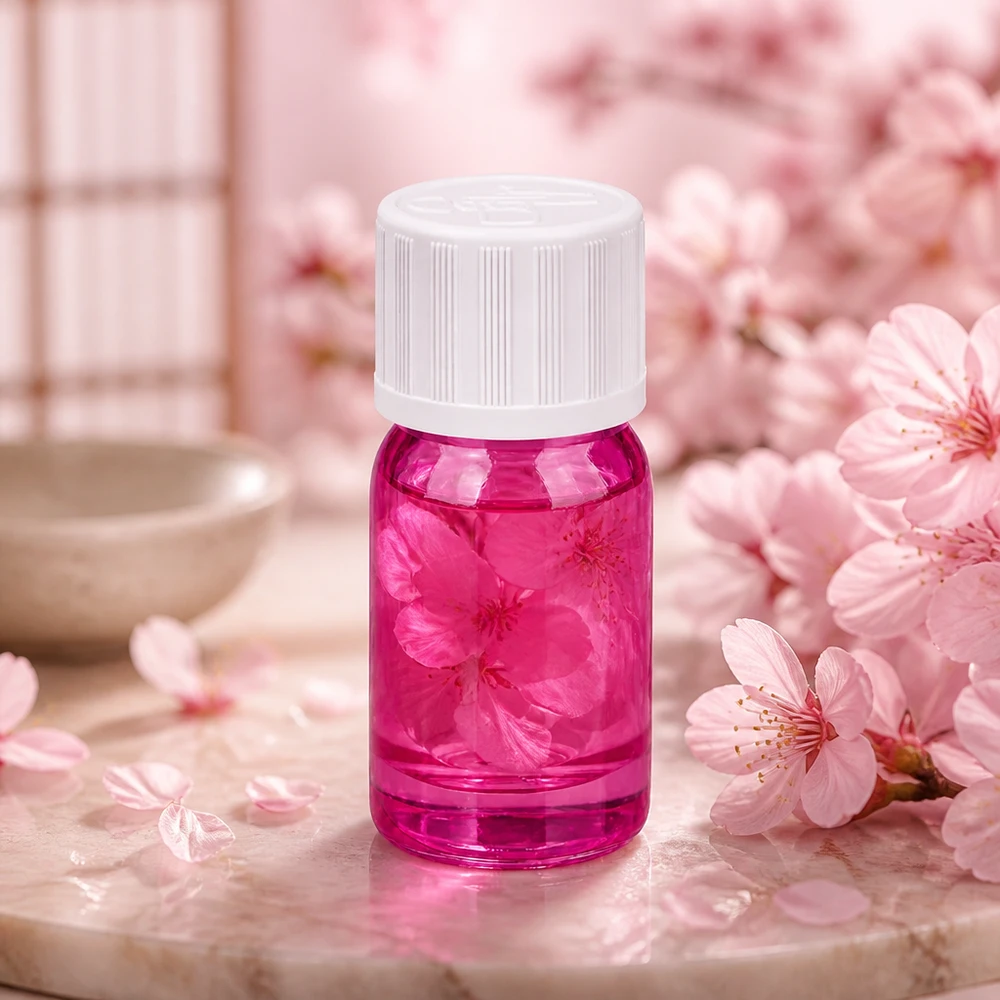 Compact violet glazen flesje 5ml met STD KiSi dop, ideaal voor op reis en onderweg
