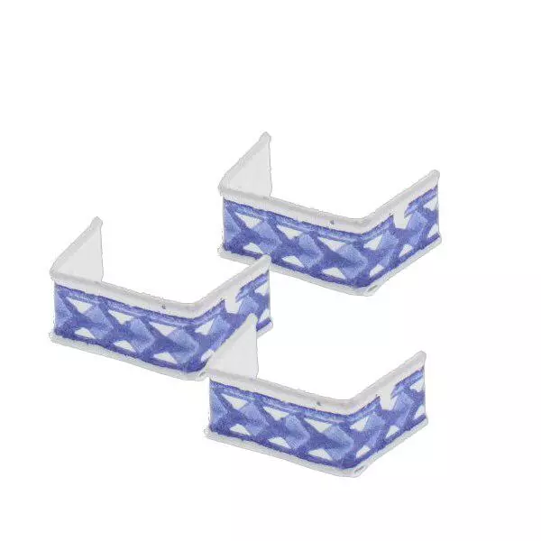 100 x U-Clip van papier, lengte 33, blauw/wit 100 x U-Clip van papier, lengte 33, blauw/wit