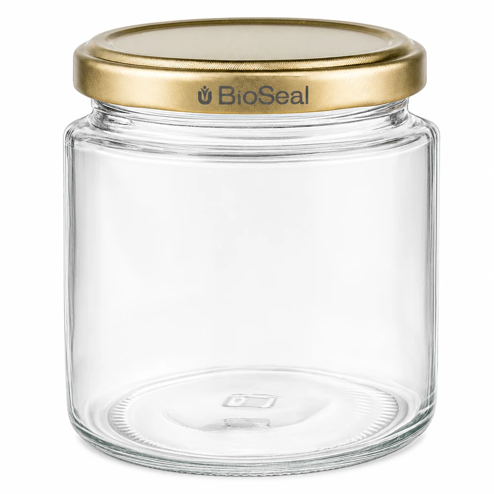 Honingpot 350 g met gouden BioSeal UNiTWIST-deksel