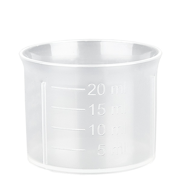 20 ml transparante doseerbeker met schaalverdeling ApoGlas 20 ml transparante doseerbeker met schaalverdeling ApoGlas