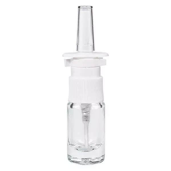 Helder glazen flessen 5 ml met neusverstuiver