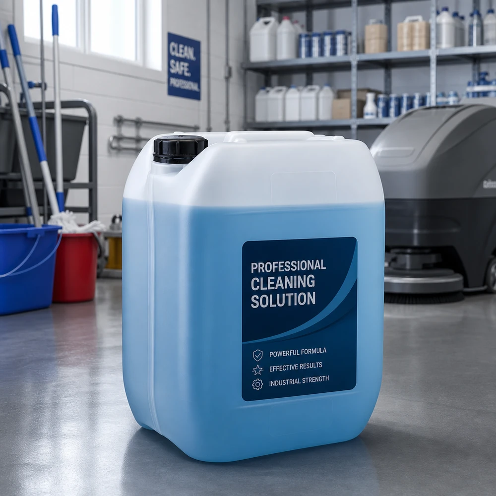 10l jerrycan, UN-toelating, met schroefsluiting Jerrycan van 10 liter met schroefdop voor professionele schoonmaakproducten voor de schoonmaakbranche