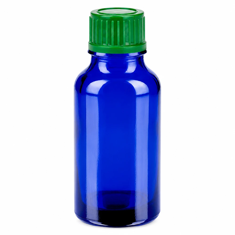 20ml flesje 11mm SV groen STD BlueLine UT18/20 Compact 20ml BlueLine flesje met groene SV dop en UT18/20 schroefdraad