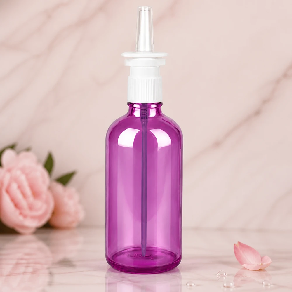 100ml neussprayfles wit/transparant standaard PurpleLine UT18/100 Robuuste PurpleLine spuitfles met kindveilige dop en optimale dosering voor 100 ml