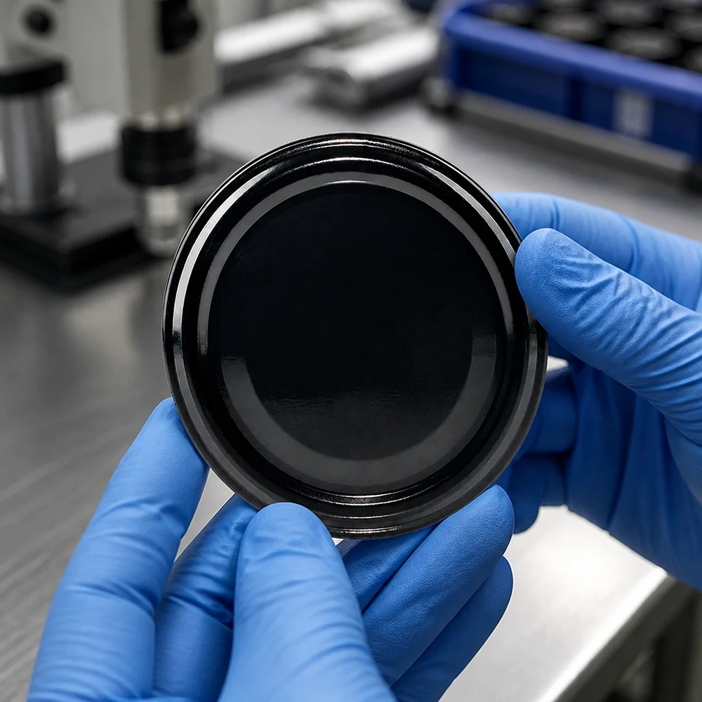 UNiTWIST Twist-Off-deksel TO82 zwart, BPA-NI, met BioSeal voor conserven en jam