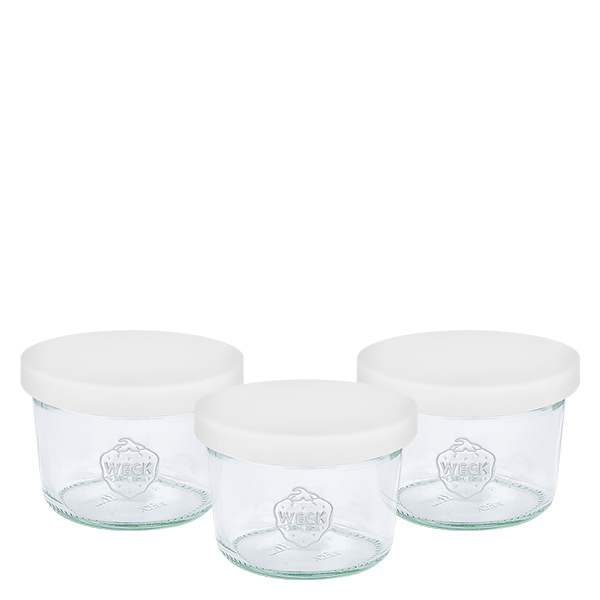Glazen potten met deksels (verpakking van 3) voor UNiTWIST hot stone sets Glazen potten met deksels (verpakking van 3) voor UNiTWIST hot stone sets
