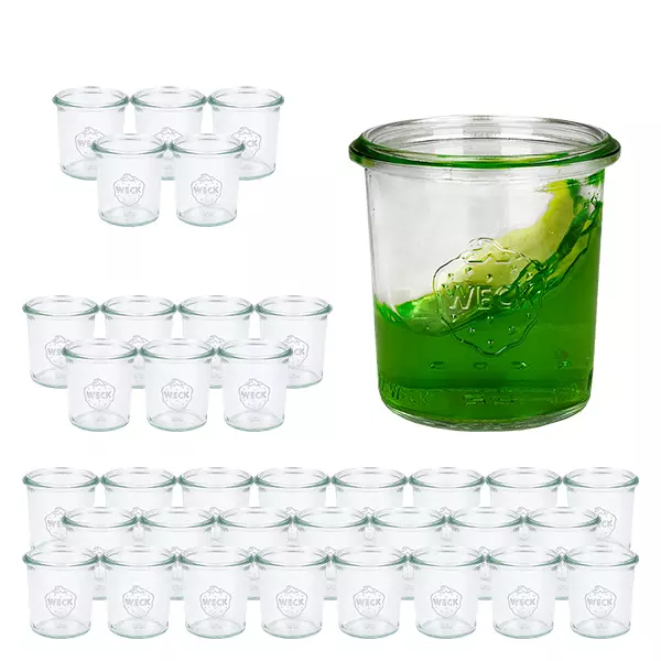 Set van 36 Weck potten 140 ml bekers Set van 36 Weck potten 140 ml bekers