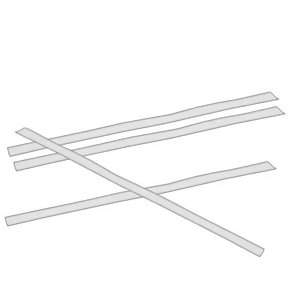 100 x U-Clip van papier, lengte 80, wit 100 x U-Clip van papier, lengte 80, wit