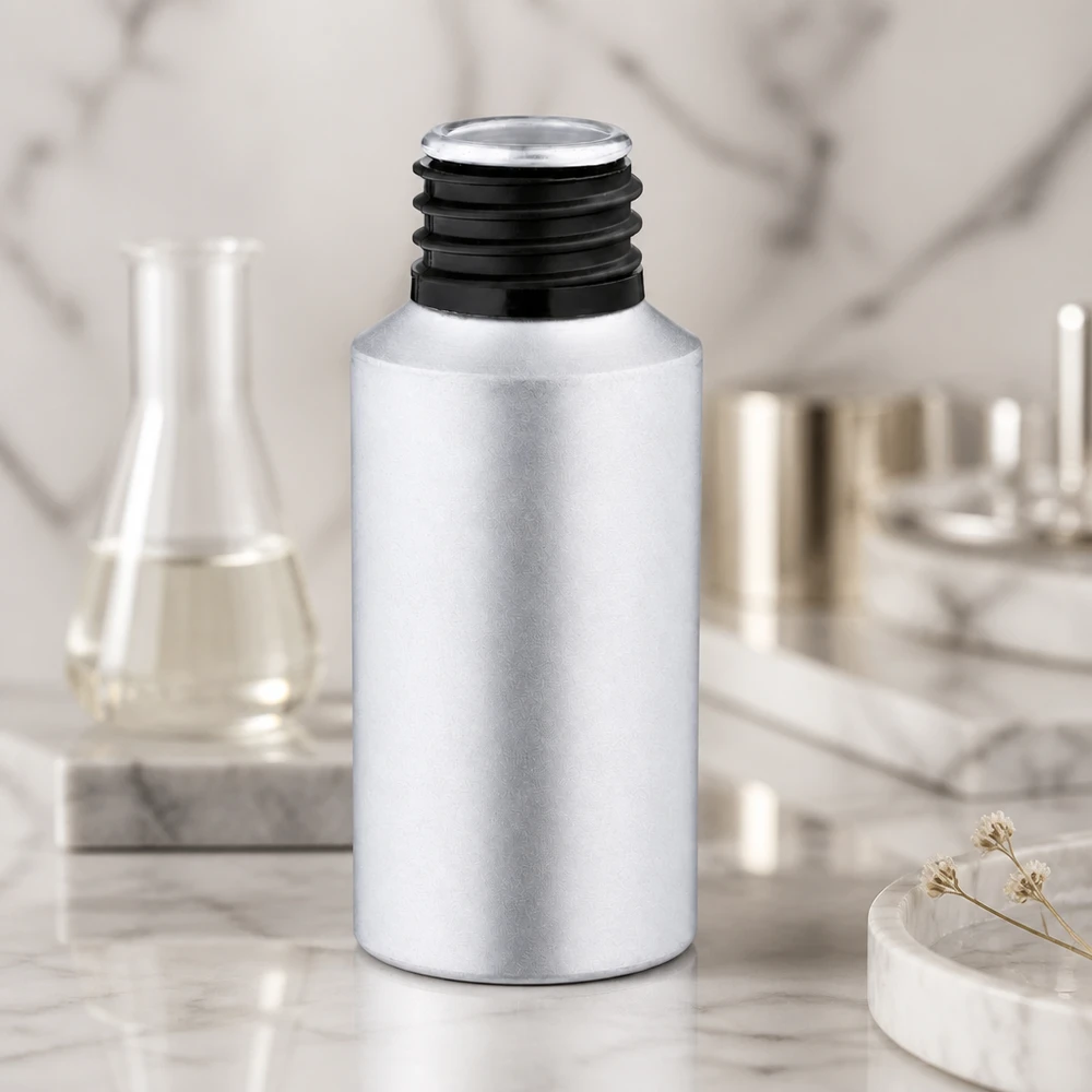 Duurzame aluminium fles van 30 ml met robuust ontwerp, perfect voor zelfgemaakte verzorgingsproducten