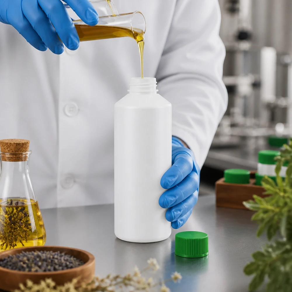 PET cilinderfles 100ml wit met schroefsluiting groen Compacte witte apotheekfles van 100 ml HDPE met groene SV-dop voor natuurlijke geneesmiddelen en kruidenoliën