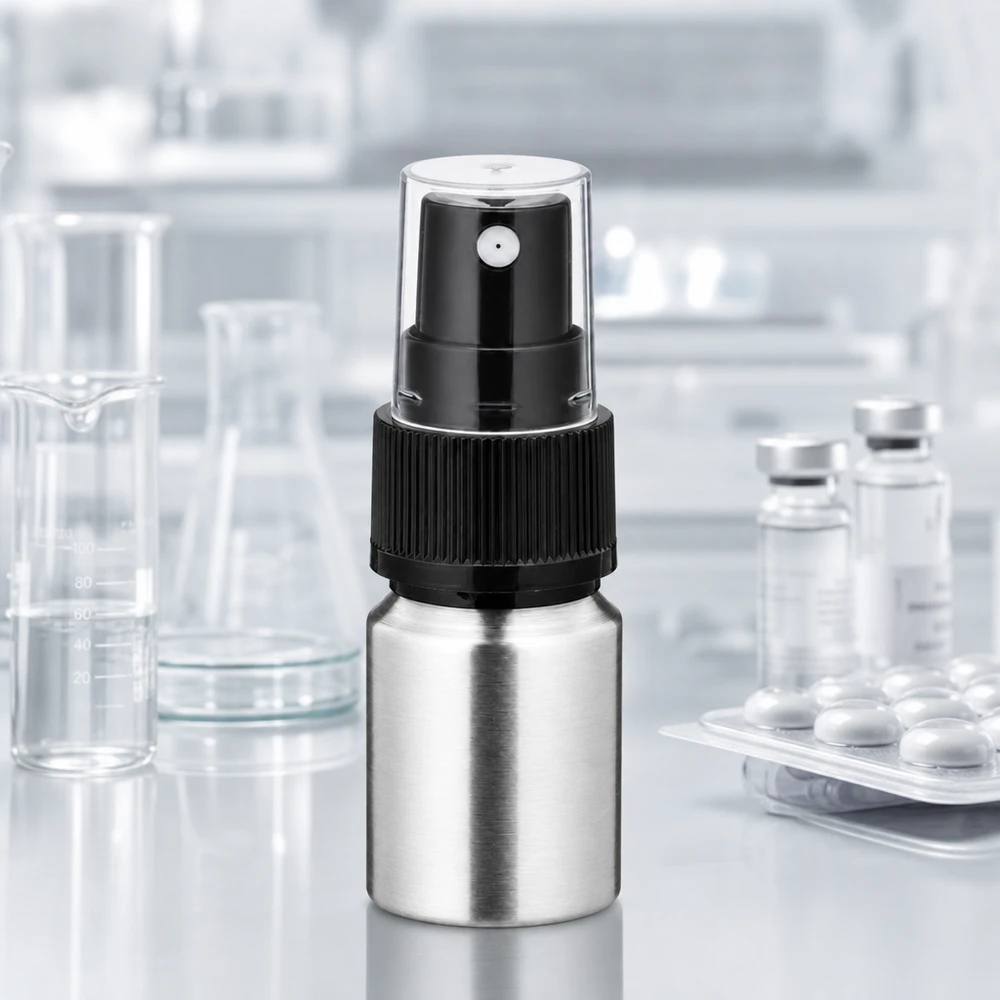 10ml aluminium flesje met fijne spuitnevel - optimale verspreiding van geuren en cosmetische producten