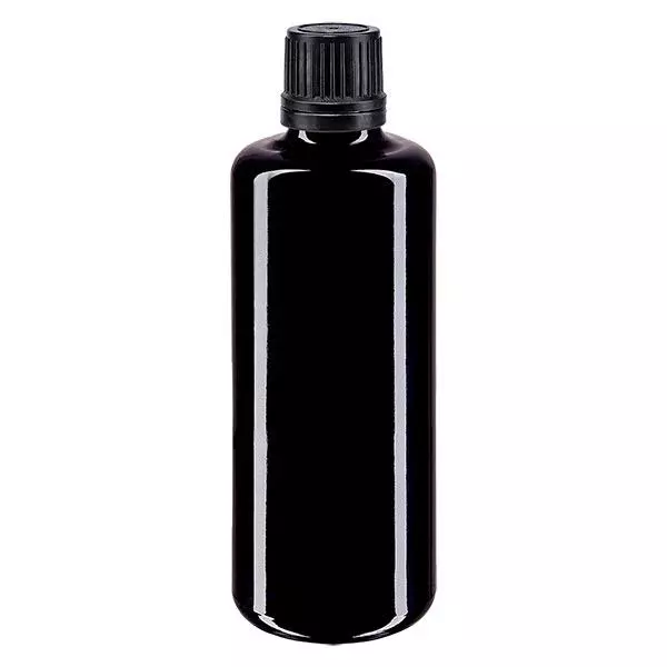 Apotfl. viol. 100ml schroefdop zwart Schenken r. OV Apotfl. viol. 100ml schroefdop zwart Schenken r. OV