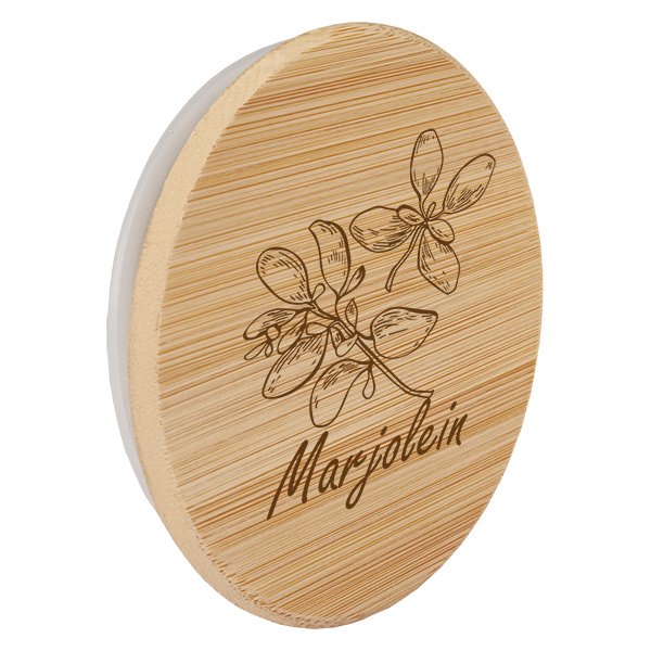 Houten deksel "Marjolein" voor WECK RR60 Houten deksel "Marjolein" voor WECK RR60