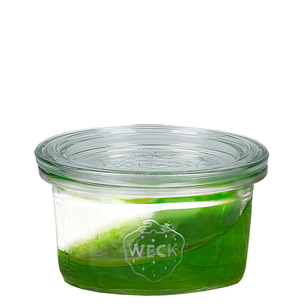 Set van 12 Weck bekers van 50 ml met 12 glazen deksels Set van 12 Weck bekers van 50 ml met 12 glazen deksels