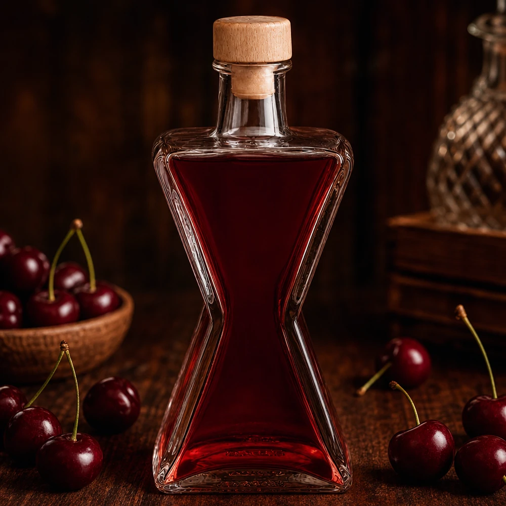 200 ml glazen fles Star met houten kurk UNiTWIST®