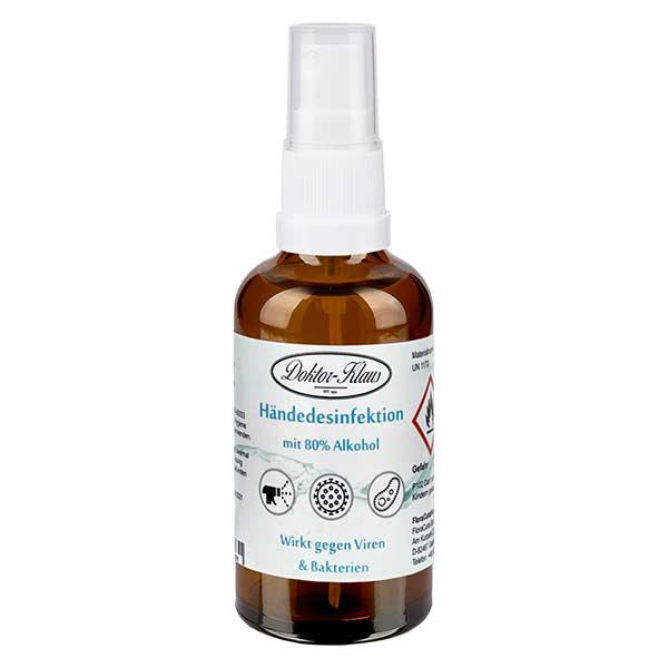 Doktor-Klaus handdesinfectiemiddel 50 ml (ethanol 80%) Doktor-Klaus handdesinfectiemiddel 50 ml (ethanol 80%)
