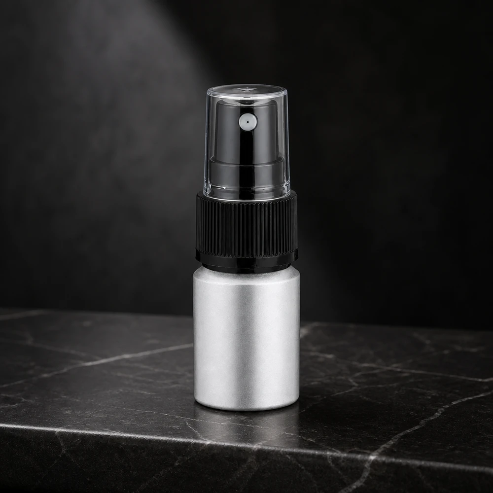 Hoogwaardige 10 ml sprayflacon van aluminium met fijne spuitnevel voor optimale toepassing