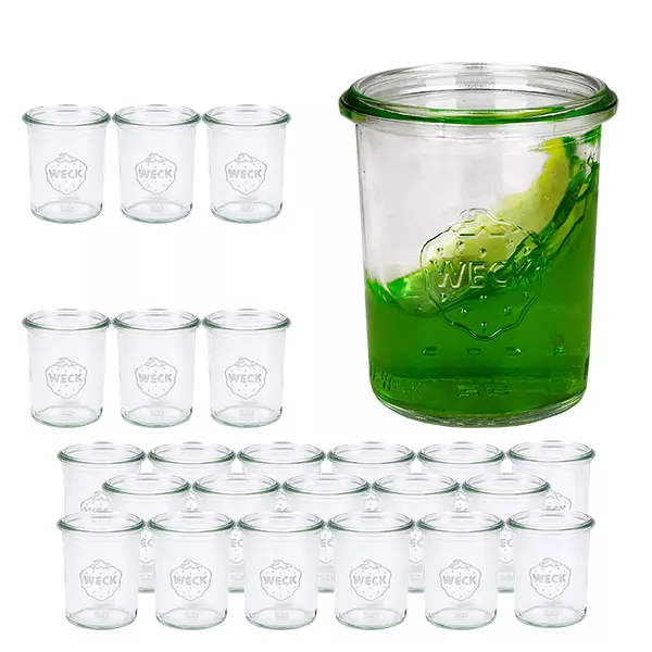 Set van 24 Weck-potten 160 ml bekers Set van 24 Weck-potten 160 ml bekers