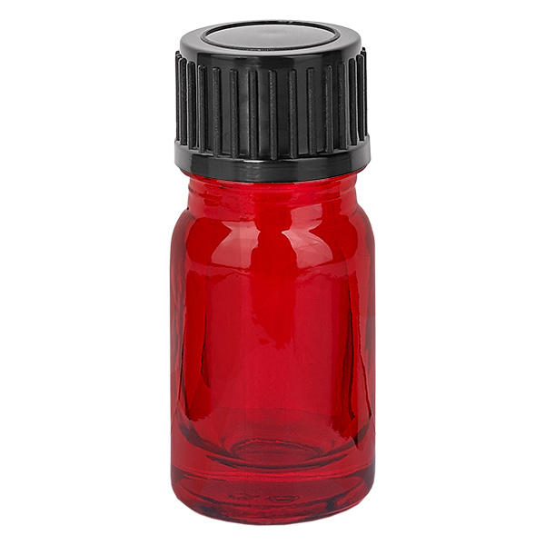 5ml flessenglazen 11mm SV zwart STD RedLine UT18/5