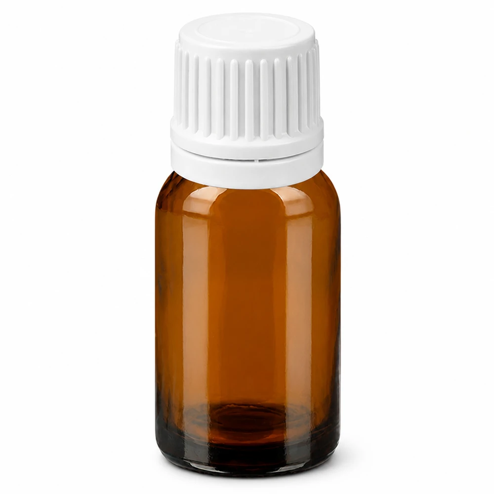Precisie druppelflesje 10ml bruin met fijne 0,7mm opening